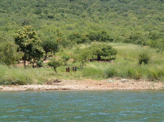 These kids found us swimming much more interesting than anything else going on.